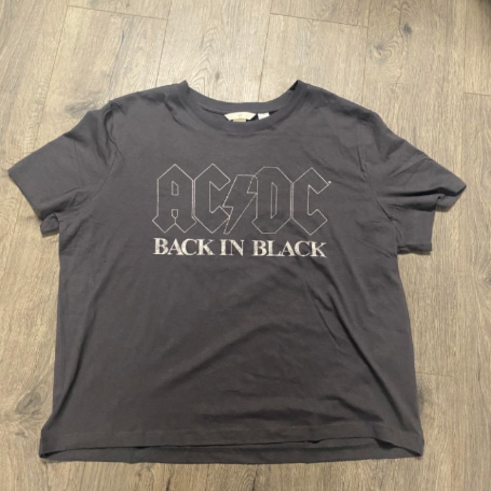Women's ACDC Back In Black T-Shirt Size XL